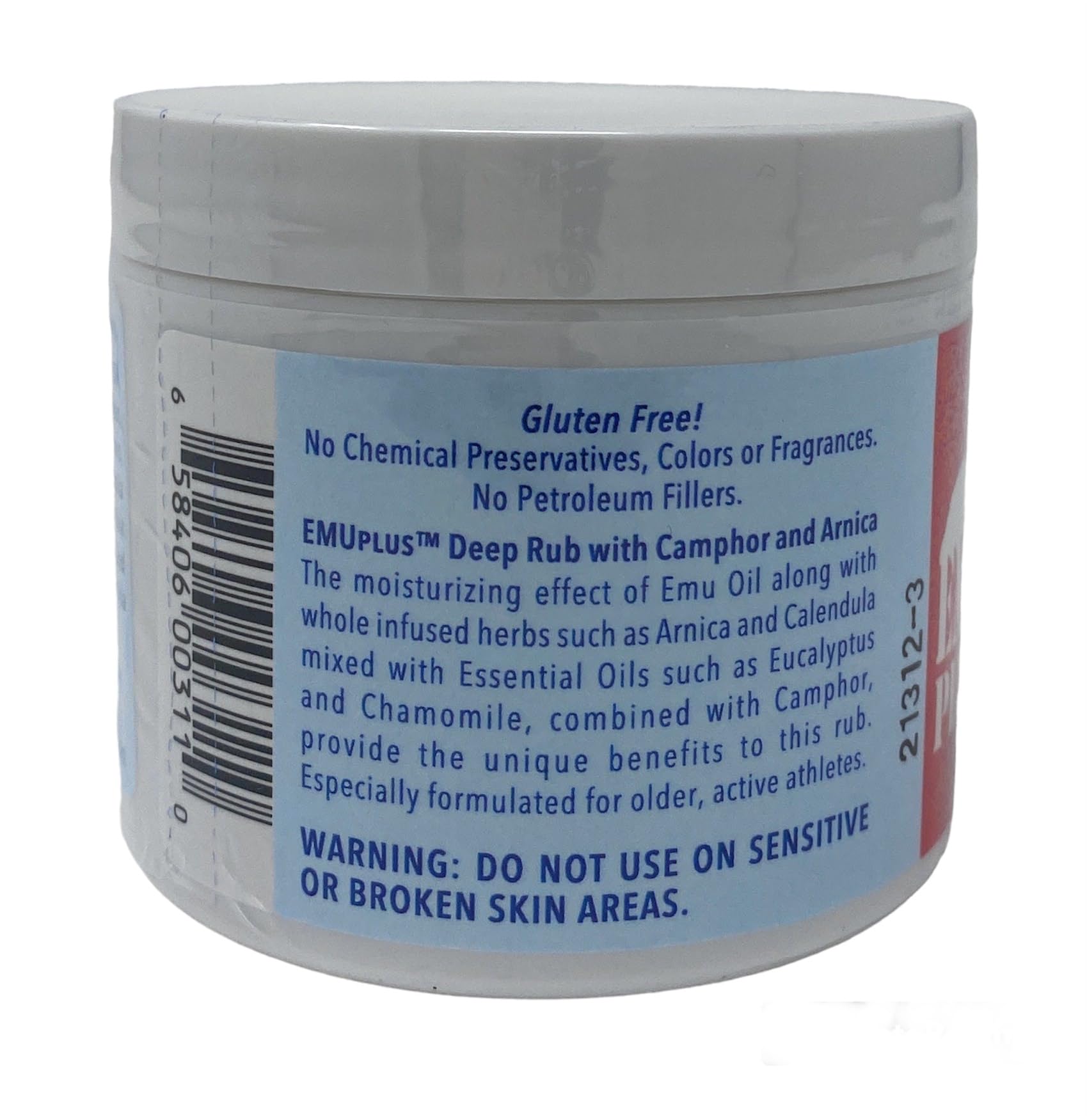 Montana Emu Ranch - EMUplus Deep Rub with Camphor and Arnica 4 Ounce - Made with Pure Emu Oil Montana Emu RanchBuy Supplements Australia