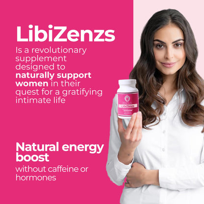 ZENZSUAL Libizenzs – Plant-Based Energy Support Supplement for Women – Caffeine-Free with Maca Root, Ashwagandha & Ginseng – Supports Daily Stamina, Focus & Well-Being – 90 Vegan Capsules ZENZSUALBuy Supplements Australia