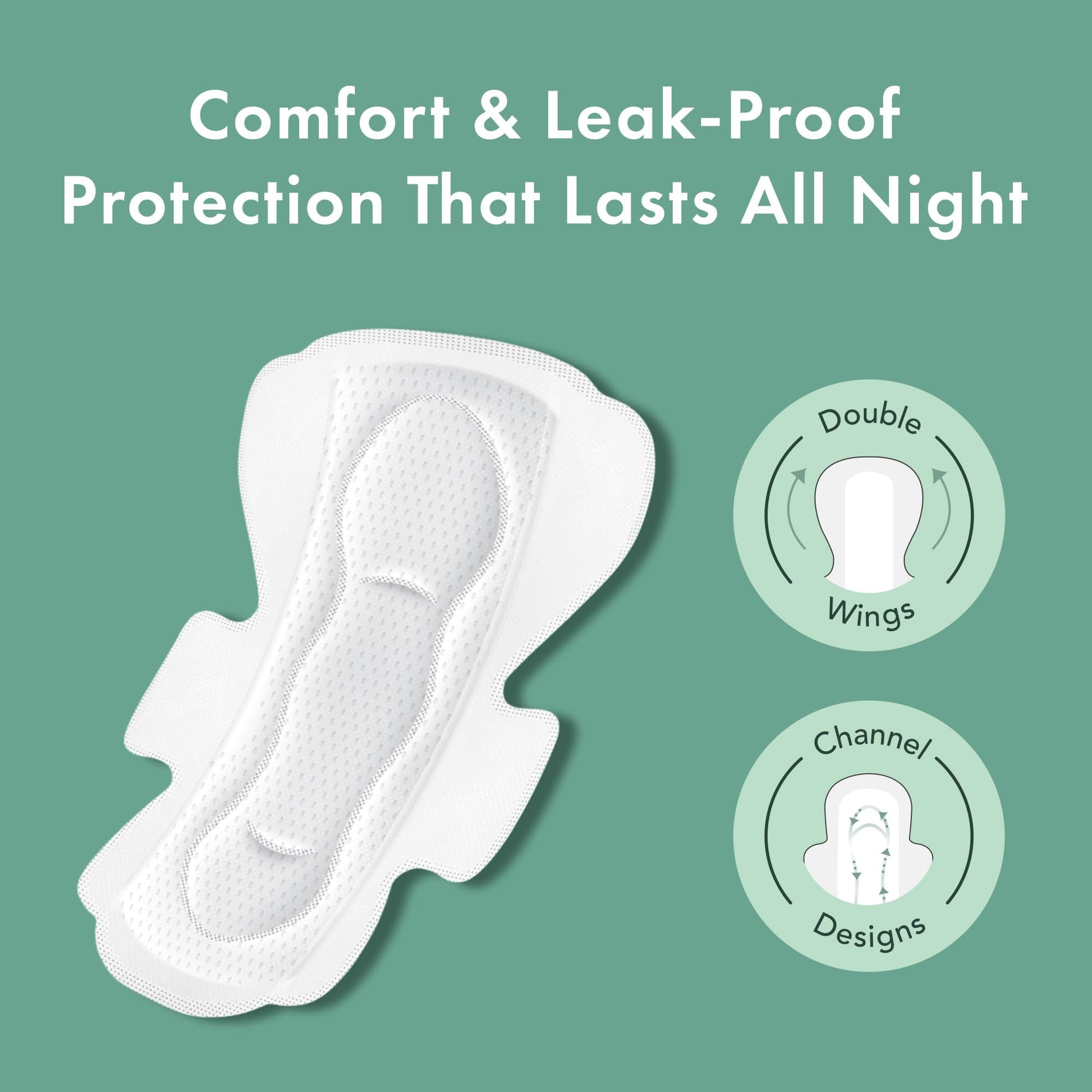 Rael Pads for Women, Organic Cotton Cover - Period Pads with Wings, Sanitary Napkins, Heavy RaelBuy Supplements Australia