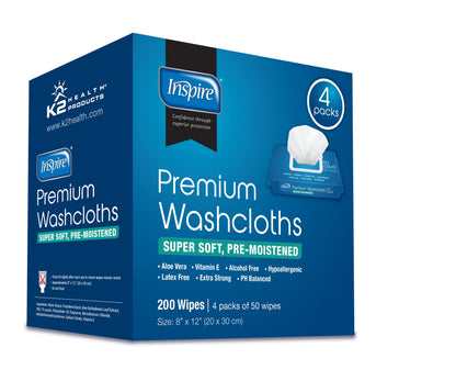 Inspire Adult Wet Wipes, Adult Wash Cloths, Adult Wipes for Incontinence InspireBuy Supplements Australia