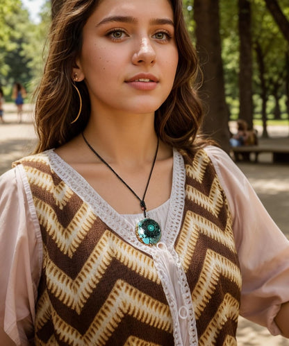 Day Day Up Turquoise Orgonite Pendant Healing Crystal jewelry Orgone Yoga Necklace Reiki Spiritual Day Day UpBuy Supplements Australia