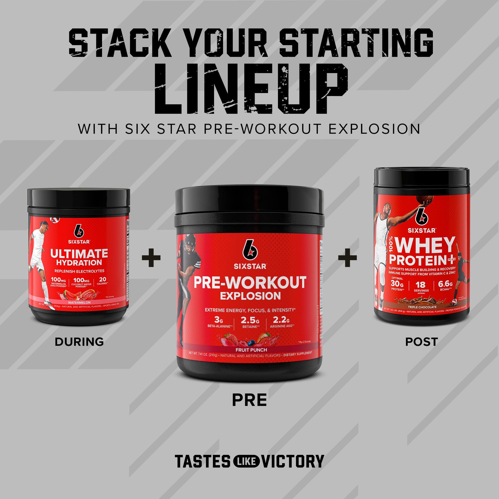 Six Star Pre Workout, PreWorkout Explosion, Pre Workout Powder for Men & Women Six StarBuy Supplements Australia