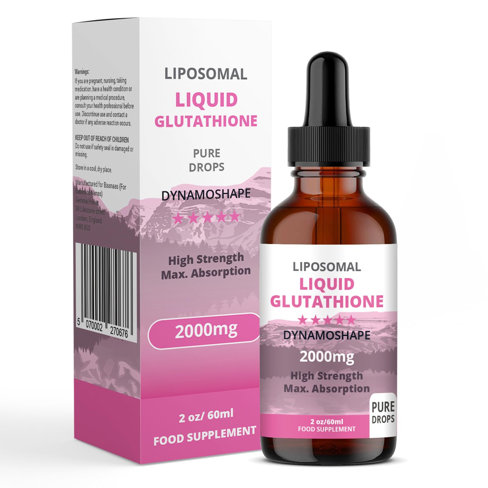 Liposomal Glutathione 2000mg with Vitamin C, Oral Glutathione Liquid, Antioxidant Supplement for Detox, Superior Absorption, Higher Dosage (Pack of 1) baanaas For Babies to NanasBuy Supplements Australia