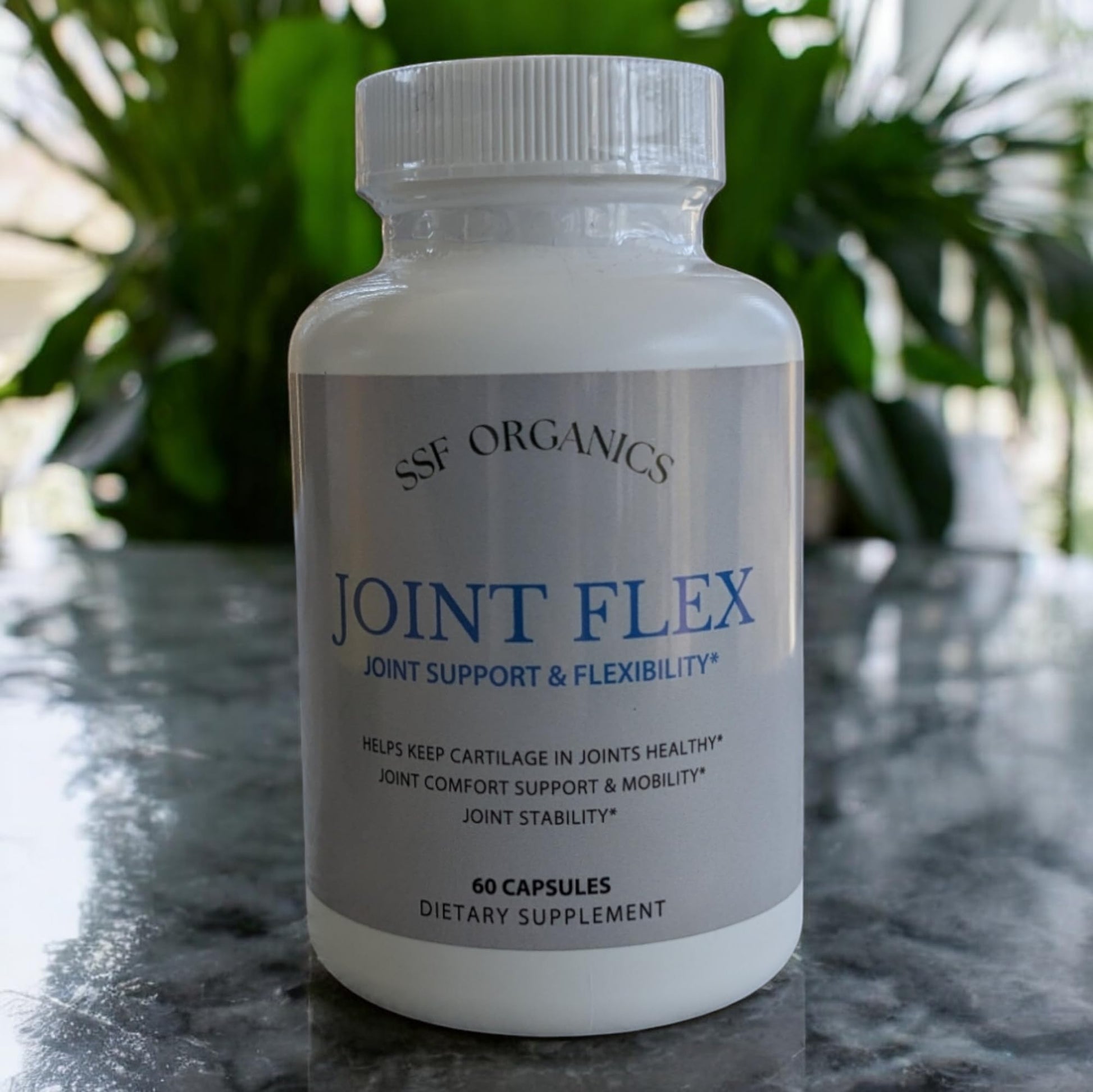 SSF Organics-Joint Flex with Glucosamine Chondroitin Turmeric Msm Boswellia - Joint Support Supplement for Relief 60 Capsules for Bones, Back, Knees, Hands (60 Capsules) Serendipitous Summer FarmsBuy Supplements Australia