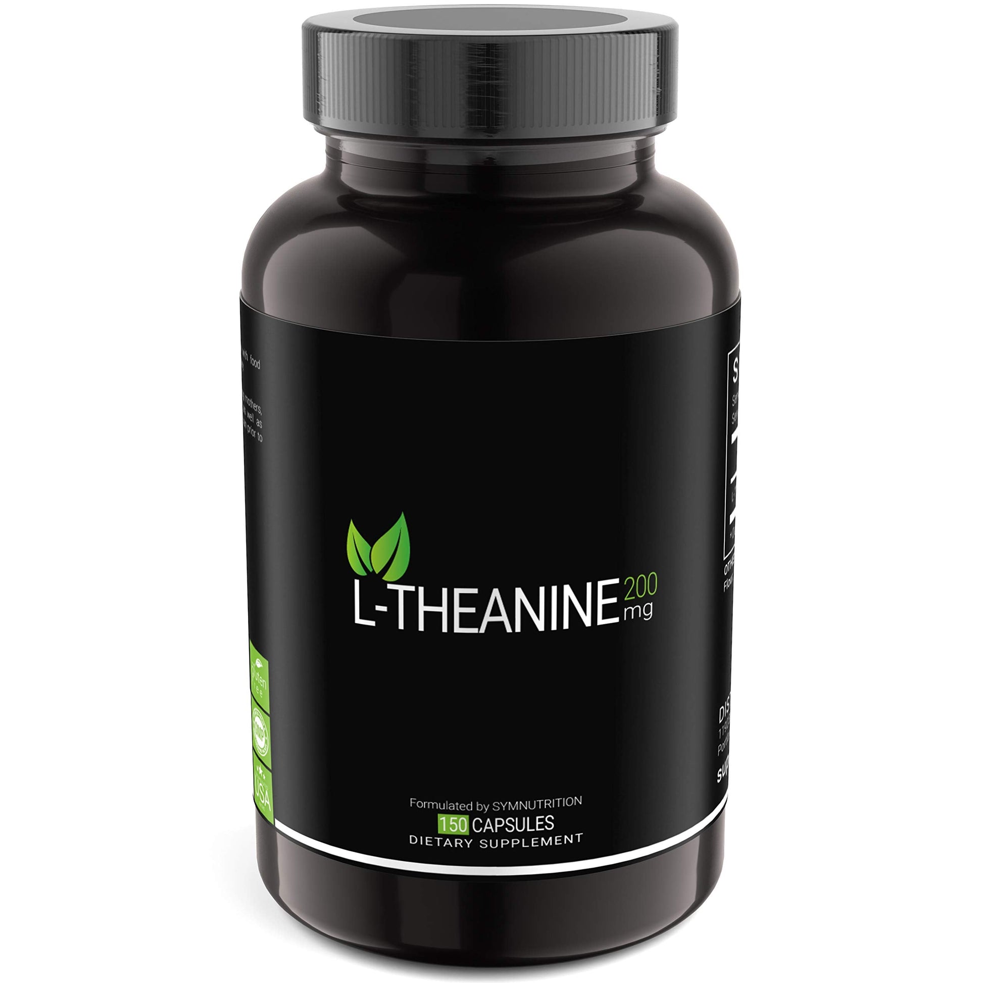 SYMNUTRITION L-Theanine 200mg — 150 Count (V-Capsules) / 150 Servings Manufactured in a cGMP-Registered Facility in USA; Non-GMO, Vegan & Gluten Free SYMNUTRITIONBuy Supplements Australia