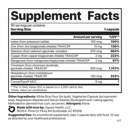 Jigsaw Health Multi-Mineral Essential Blend | 90 Capsules | 90 Servings Jigsaw HealthBuy Supplements Australia