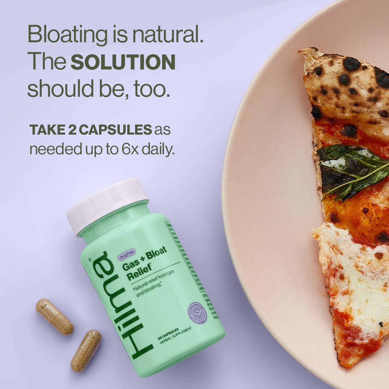 Hilma Natural Gas & Bloating Relief - with Lemon Balm, Fennel & Peppermint Leaf - Doctor HilmaBuy Supplements Australia