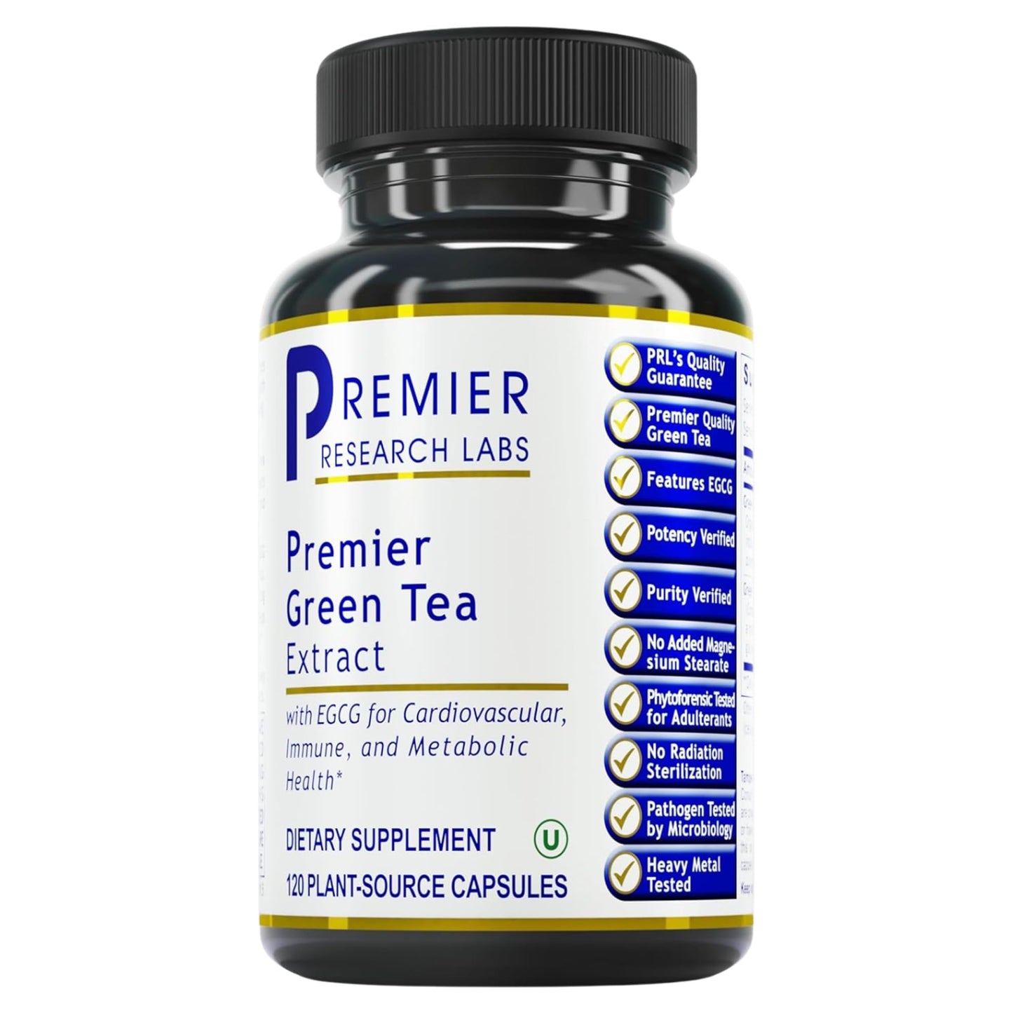 Premier Research Labs Premier Green Tea Extract - Green Tea Capsules, Green Tea Extract Pills, Green Tea Supplement with ECGC, Camellia Sinensis, Pure, Vegan Friendly - 120 Vegetarian Capsules Premier Research LabsBuy Supplements Australia