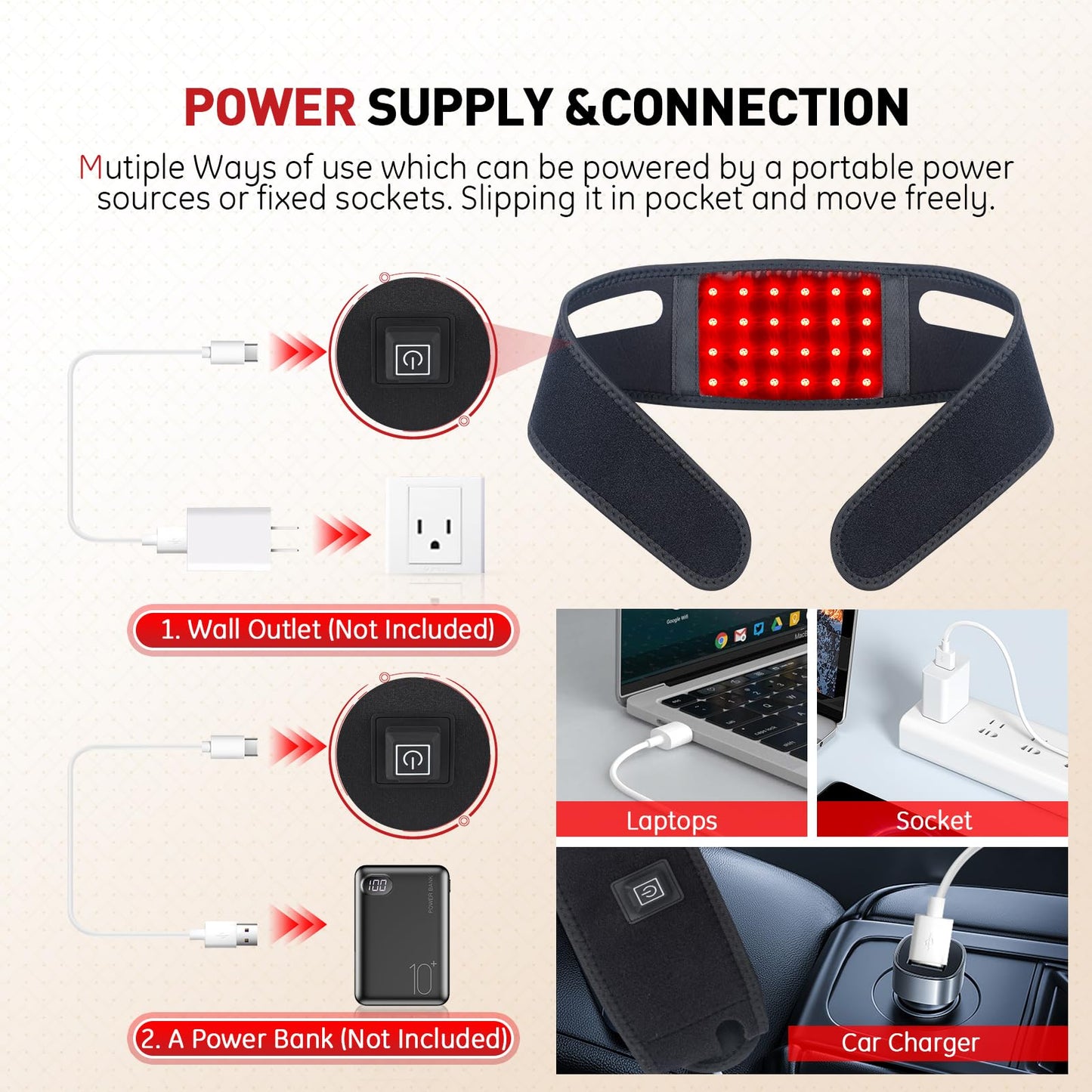 Rikimxin Red Light Therapy for Neck, 660nm Red Light and 850nm Near Infrared Light Therapy Pad RikimxinBuy Supplements Australia