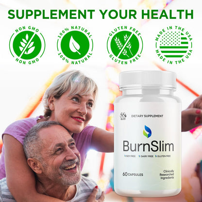 (2 Pack) Burn Slim Capsules, Official Burnslim Pills with All Natural Ingredients, Advanced Burn Slim Health and Wellness Vitamin Supplement Supporting Active Lifestyle for Women & Men (120 Capsules) MJOBuy Supplements Australia