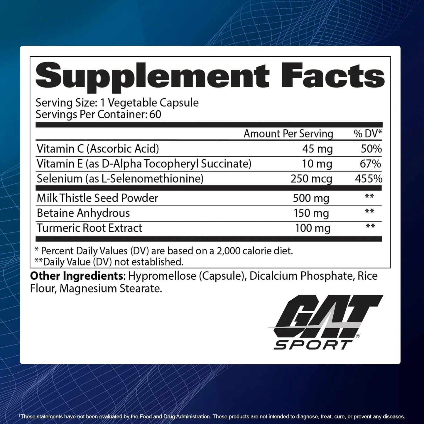 GAT SPORT Essentials Liver Cleanse Multivitamin, 60 Count GAT SPORT
