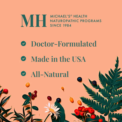 Michael's Health Naturopathic Programs Pre-Teen Boys Daily Multivitamin - 60 Vegetarian Tablets - With Male Herbal Blend - Kosher - 60 Servings MICHAEL'SBuy Supplements Australia