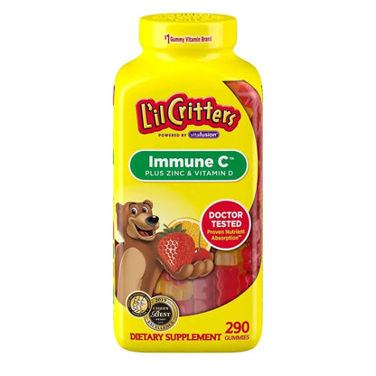 L'il Critter Kids' Immune C Plus Zinc and Vitamin D (290 Count) VitaBuy Supplements Australia