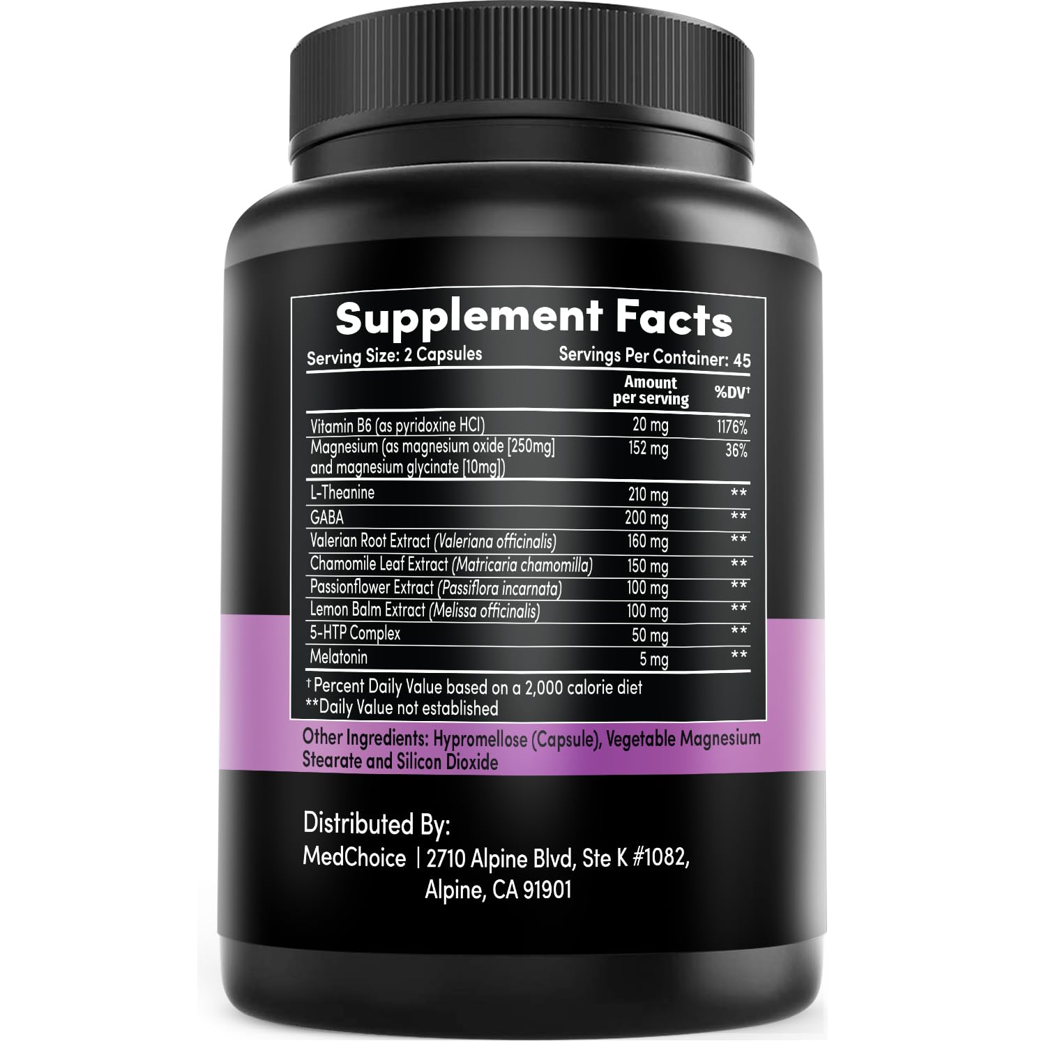 10-in-1 Melatonin Capsules - Melatonin 5mg Natural Sleep Aid for Adults MEDCHOICEBuy Supplements Australia