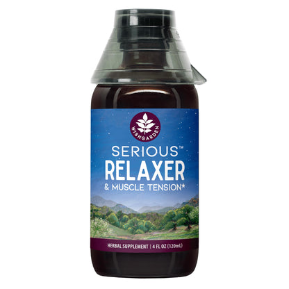 WishGarden Herbs Serious Relaxer, Liquid Herbal Muscle Relaxant with Wild Lettuce & Valerian Root, Eases Neck & Shoulder Tension, Tense Muscles, Muscle Spasms & Restless Legs, Non-GMO, Vegan, 4oz WishGardenBuy Supplements Australia