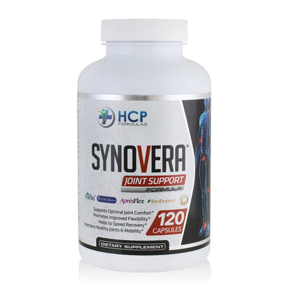 HCP Formulas - Synovera - Joint Support Complex with Turmeric Extract & Collagen - Mobility & Flexibility - Healthy Joints, Tendon, Ligament, and Synovial Tissue - Dietary Supplement - 120 Caps HCP FormulasBuy Supplements Australia