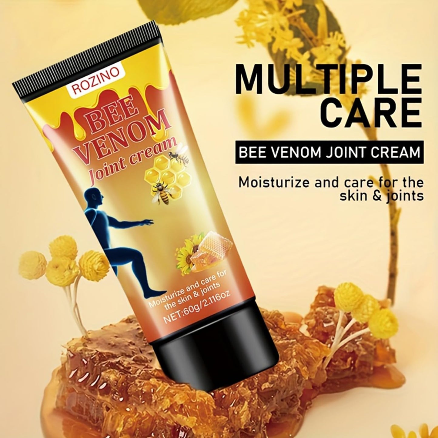 xiaoks 2PACK Bee Venom Joint Cream, 60g - Natural Bee Venom Infused Formula for Intensive Joint Support, Deep Skin Moisturization, Daily Care to Nourish Skin and Promote Joint Comfort (2) xiaoksBuy Supplements Australia