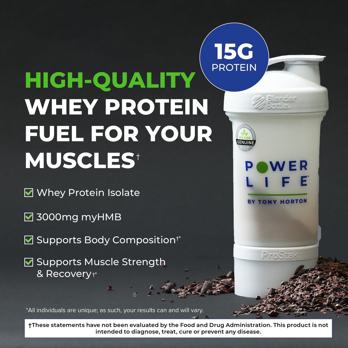 POWERLIFE Tony Horton High Impact Grass Fed Whey Protein with 3000 MG of HMB POWERLIFEBuy Supplements Australia