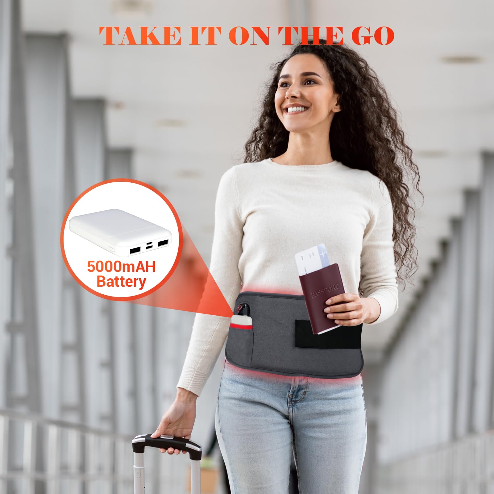 Comfytemp Red Light Therapy Belt, Cordless Infrared Red Light Therapy for Body Device, Wearable Red ComfytempBuy Supplements Australia