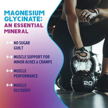 Magnesium Glycinate Gummies - Sugar Free - 100% Chelated Magnesium Gummy Supplement for Max Absorption - for Sleep Support & Heart, Muscle & Bone Health - Gentle on Stomach, Grape Flavor - 60 Gummies Nature's PeakBuy Supplements Australia