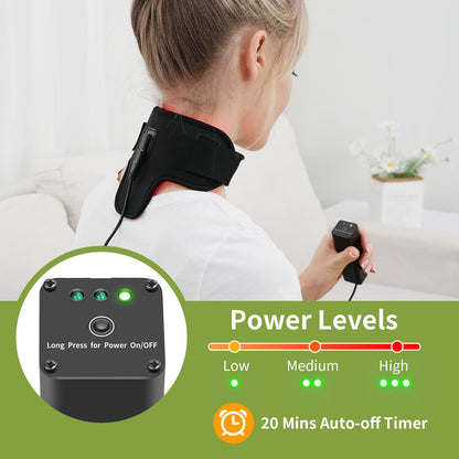 Rechargeable Red Light Therapy Neck Shoulder, Infrared Light Therapy for Body Pain Relief, Portable Red Light EnjoYieldBuy Supplements Australia