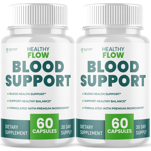(2 Pack) Healthy Flow Blood Support Capsules, Official Healthy Flow Blood Support Pills with All Natural Ingredients, Advanced Formula Supplement with Premium Vitamins for Men & Women (120 Capsules) SyvorBuy Supplements Australia