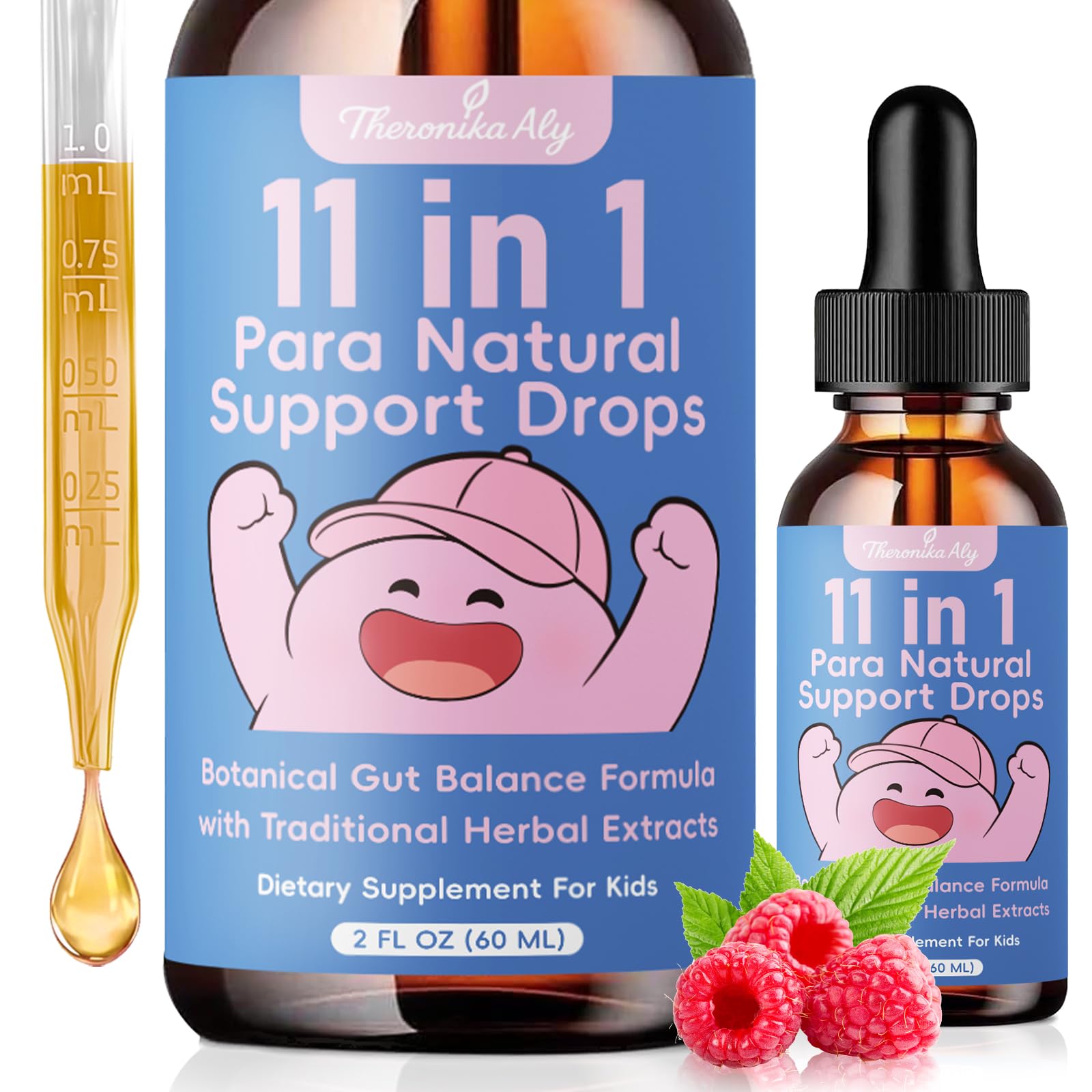 Theronika Aly Parasite Cleanse for Humans & Kids – Advanced Herbal Blend with Black Walnut, Wormwood, Clove, Digestive & Gut Balance Support, Alcohol-Free Liquid Drops, 30 Servings Theronika AlyBuy Supplements Australia