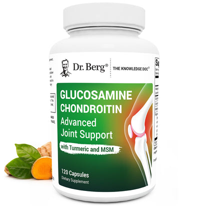 Dr. Berg Glucosamine Chondroitin MSM Turmeric & Boswellia - Advanced Joint Support Supplement with 1500 mg Glucosamine Sulfate - Includes 120 Capsules Dr. Berg NutritionalsBuy Supplements Australia