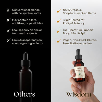 Organic Turmeric, Frankincense and Myrrh – Herbal Supplement Blend for Energy, Detox, Focus, Immunity & Stress – Non-GMO Vegan Tonic with Milk Thistle – Wisdom Bible Based Blend – 2oz Liquid Drops Wisdom NutritionBuy Supplements Australia