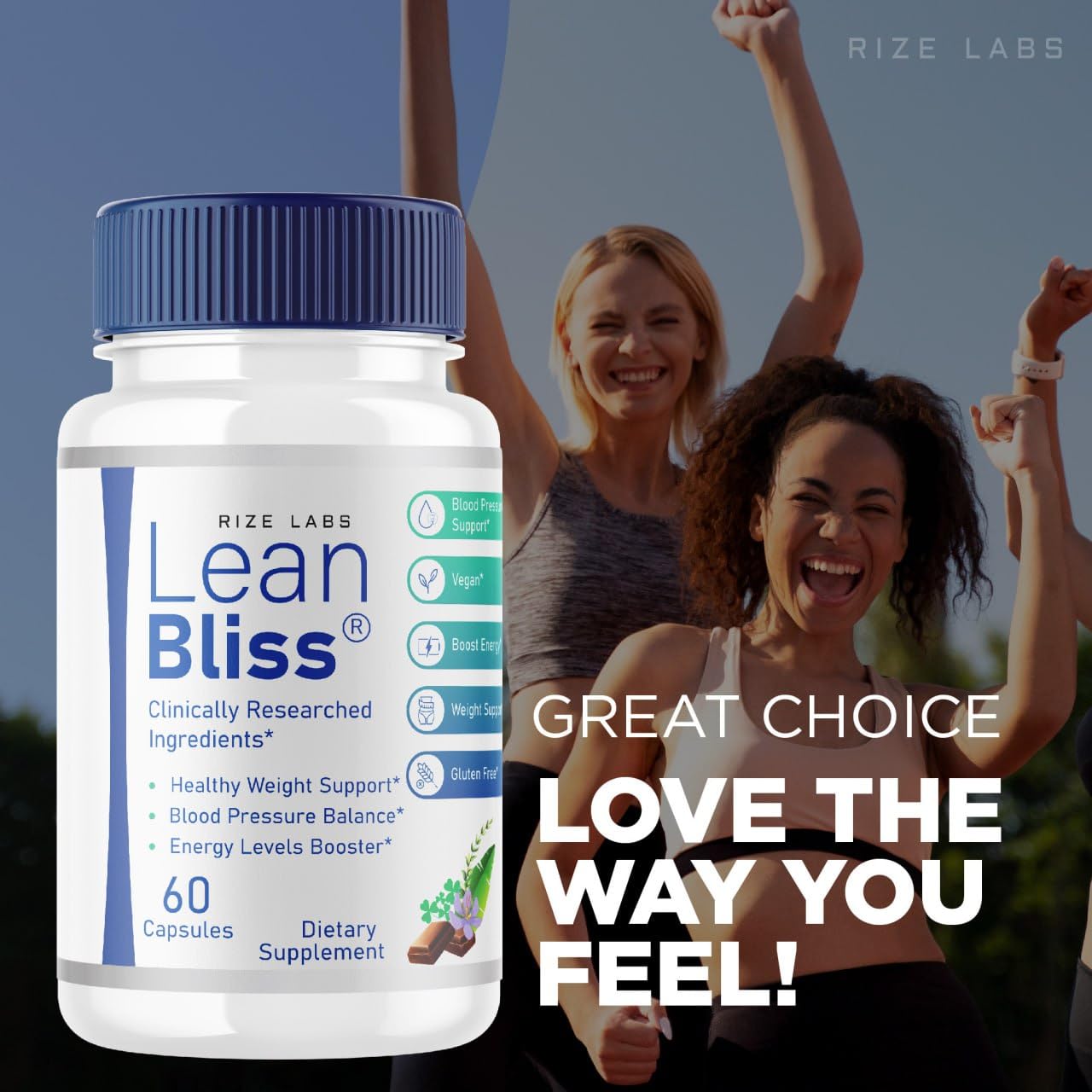 (2 Pack) Lean Bliss Weight Loss Pills, Lean Bliss Fat Burning Formula, LeanBliss Advanced rize labsBuy Supplements Australia