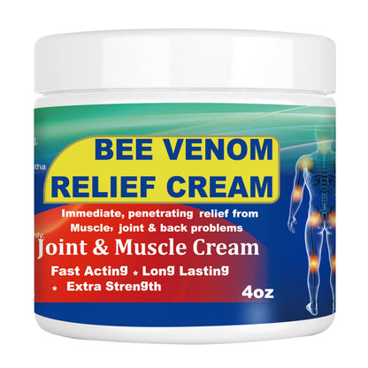 DUBOONAIO Bee Venom Joint Muscle Bone Cream, High Strength Fast Acting, Help for Back, Neck, Hand, Feet, Knee, Muscle, Shoulder, Wrist, Elbow, Hip, Nerve, Ankle, Foot Discomfort DUBOONAIOBuy Supplements Australia