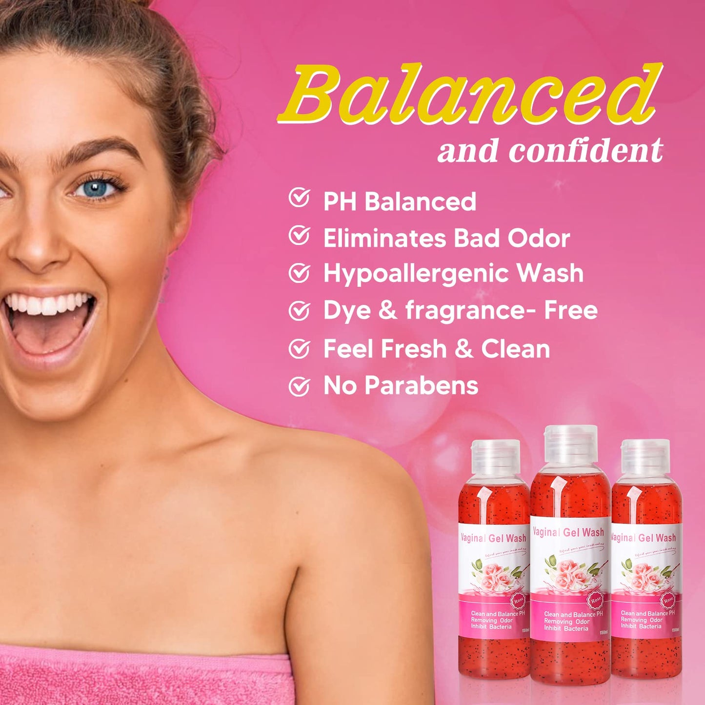 Feminine Wash & Yoni Oil & Yoni Soap Set for Women, Yoni Wash for Vaginal Ph Balance Remove Odor BASSIBuy Supplements Australia