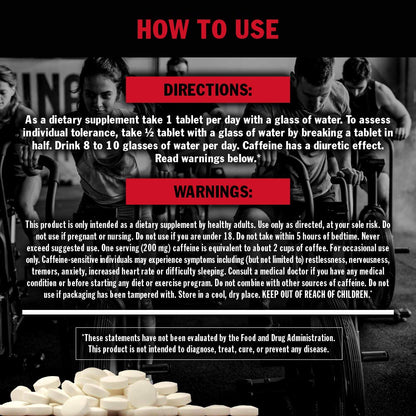Mutant Caffeine - Pure, Restore Mental Alertness or Wakefulness When Fatigued MutantBuy Supplements Australia