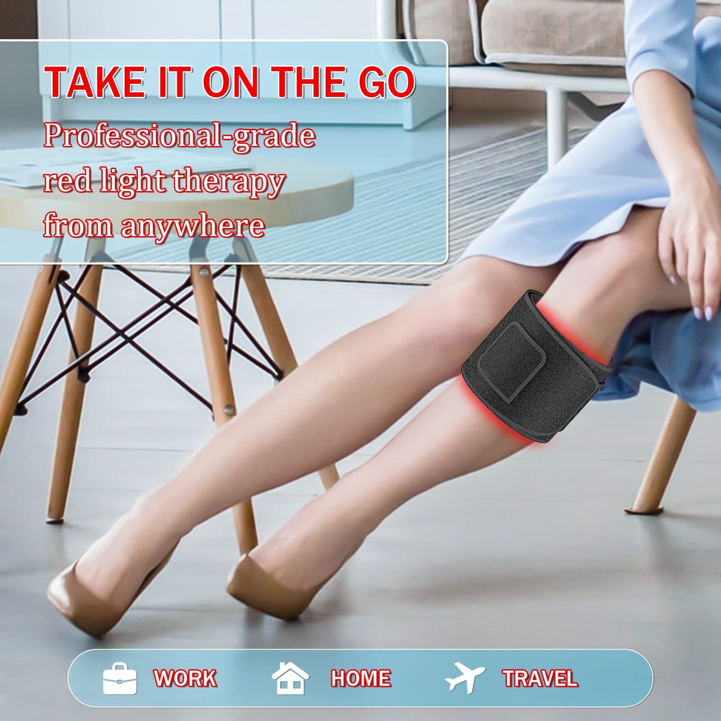 Red Light Therapy Belt Near-Infrared-Light Therapy Wrap for Body Wearable Large Pad for Waist Back Shoulder with Timer Controller AptoyuBuy Supplements Australia