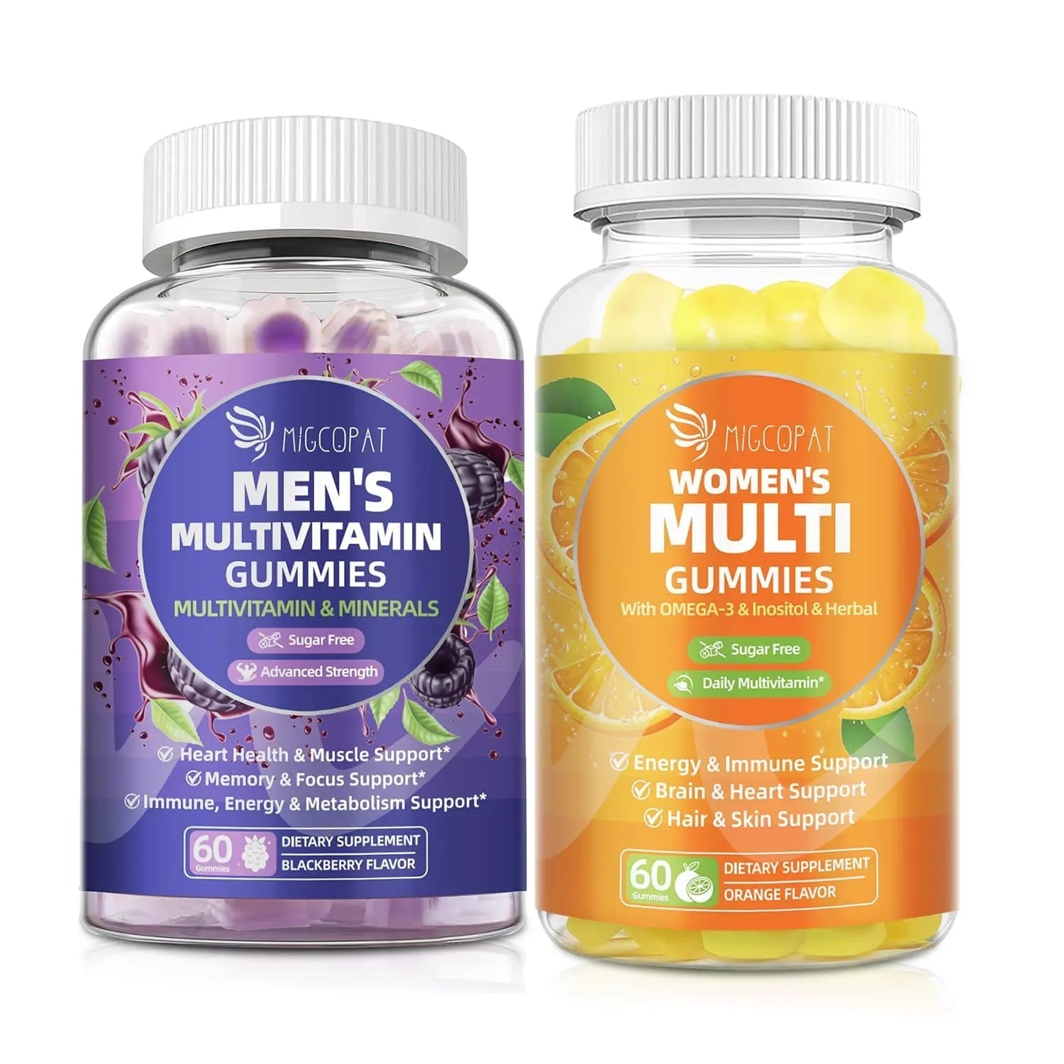 Migcopat Men & Women Multivitamin Gummies Buddles - Power Couple Nutrition Pack MigcopatBuy Supplements Australia