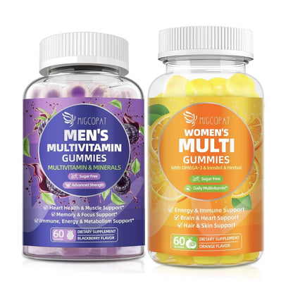 Migcopat Men & Women Multivitamin Gummies Buddles - Power Couple Nutrition Pack MigcopatBuy Supplements Australia