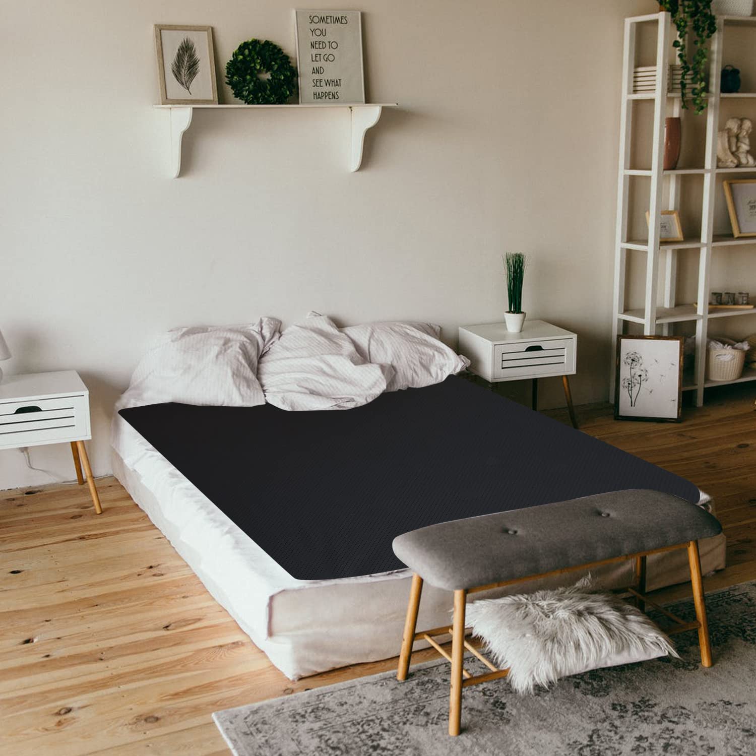 Grounding Mat, Grounding Mattress Cover Pad Grounding Mats Earth Connected Conductive Carbon AlfredxBuy Supplements Australia