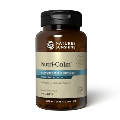 Nature's Sunshine Nutri-Calm- Herbal Stress Relief Supplement for Natural Relief, Mood Support and Boost, Nervous System Support - 100 Count Nature's SunshineBuy Supplements Australia