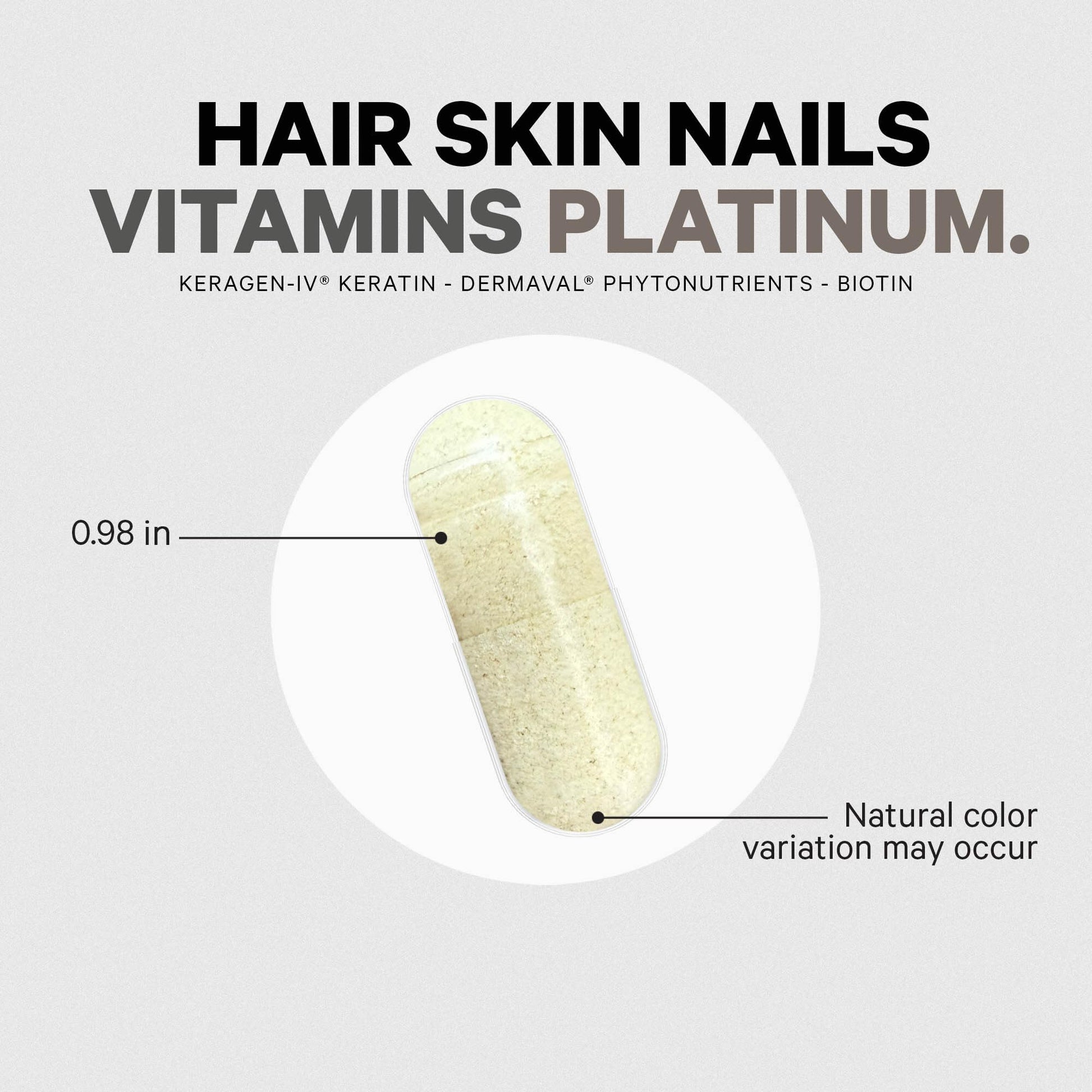 Codeage Hair Skin Nails Vitamins Platinum - KeraGEN-IV Keratin, Dermaval - Hair Fall, Skin Elasticity & Moisture Support - Biotin 5000, Collagen, Vitamin C, Coffeeberry, PABA Supplement - 60 Capsules CodeageBuy Supplements Australia