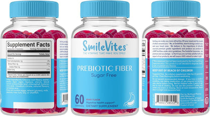 SmileVites Prebiotics Fiber Gummy Digestive Health - Vegan Friendly, GMO Free, Kosher Heartland PharmaBuy Supplements Australia