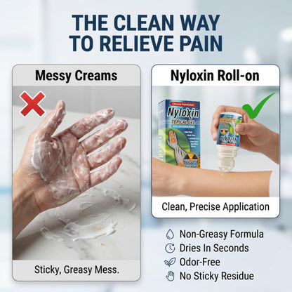Nyloxin Extra Strength Roll-On Arthritis Pain Relief Gel, Back Pain Relief, Neuropathy Pain Relief, Nerve Pain Relief, Knee Pain Relief, Foot Pain Relief, Muscle Pain Relief, Joint Pain (2 oz) NyloxinBuy Supplements Australia