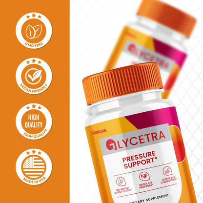 (2 Pack) Glycetra Capsules, Glycetra Blood Support Supplement Advanced Formula Premium Blend All Natural Balance Flow, Glicetra Pills Maximum Strength Glycogen Support Health Wellness Review (120 Ct) VitaluxaBuy Supplements Australia