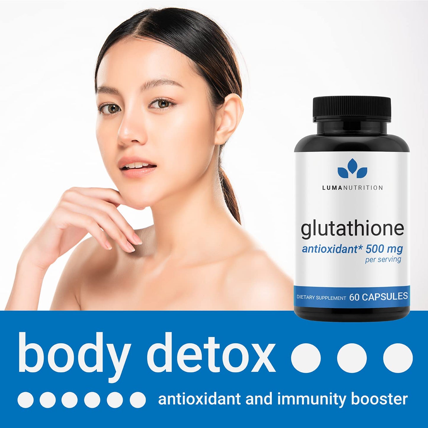 Premium Glutathione - Reduced Glutathione 500mg - Glutathione Supplement - L-Glutathione Luma NutritionBuy Supplements Australia
