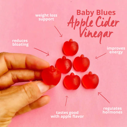 Baby Blues Apple Cider Vinegar Gummies - Vegan, Non-GMO & Gluten-Free, Postpartum Dietary Supplement Baby BluesBuy Supplements Australia