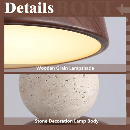BOKT Wabi Sabi Pendant Light Nordic LED Ceiling Hanging Light Modern Natural Stone Pendant Light Adjustable Dimmable Walnut Mini Chandelier for Dining Room Living Room BOKTBuy Supplements Australia