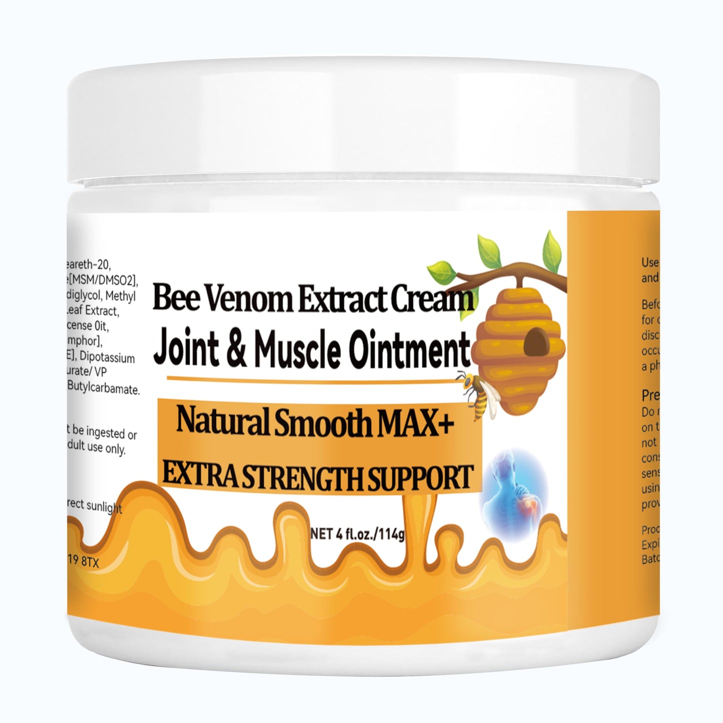 WONDROUSZ Bee Venom Joint Cream, Extra Strength Muscle & Bone Soothing Ointment, for Shoulder, Back, Neck, Hands, Feet, Leg, Knees, Ankle, Arthritis, Meniscus, for Adults, Seniors WONDROUSZBuy Supplements Australia