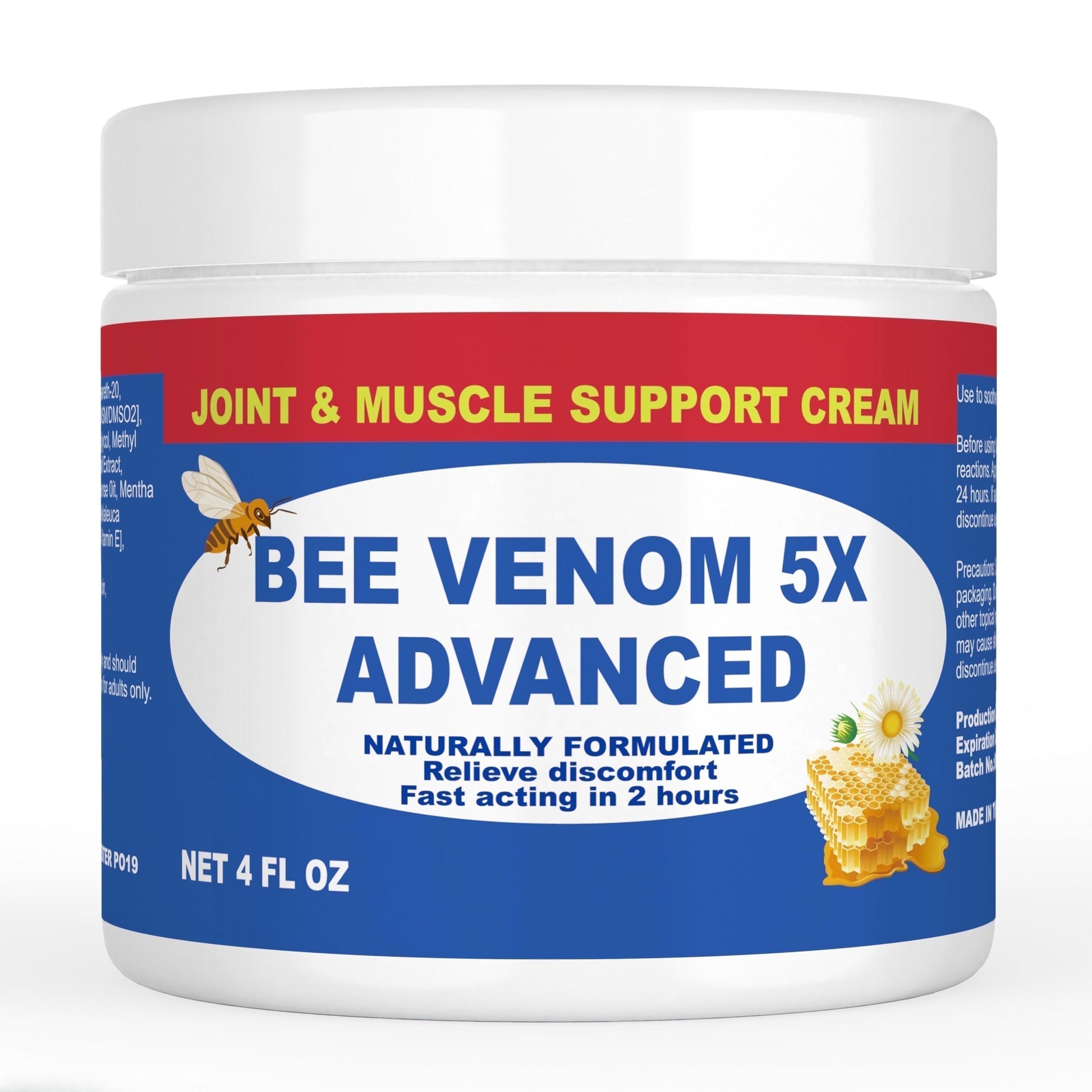 JOYFULART Zealand Bee Venom Serum Gel, Professional for Joint, Muscle, Bone Cream, 24h Fast Release, Soothing Powerful for Back, Neck, Hand, Foot, Knee, Muscle, Shoulder, Hip, Nerve JOYFULARTBuy Supplements Australia