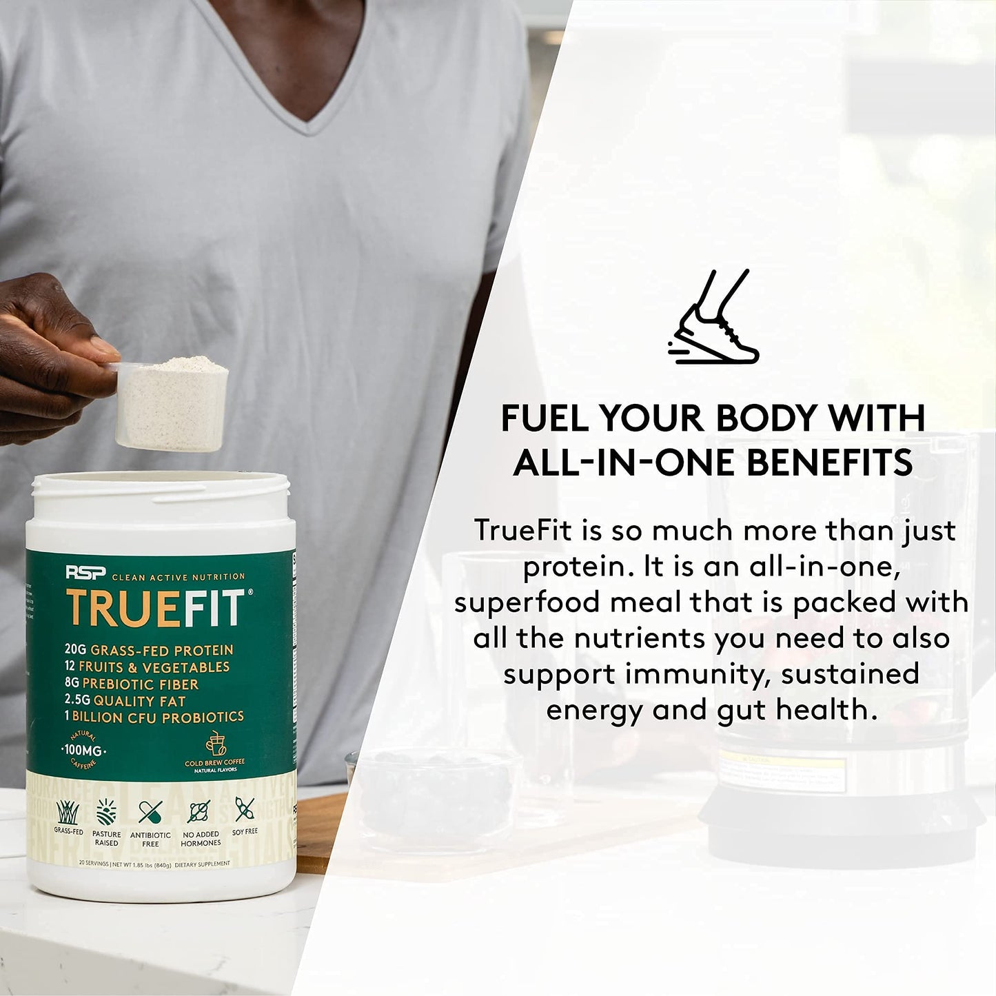 RSP NUTRITION TRUEFIT Protein Powder Meal Replacement Shake, 4.32 LB, Chocolate RSP NUTRITIONBuy Supplements Australia