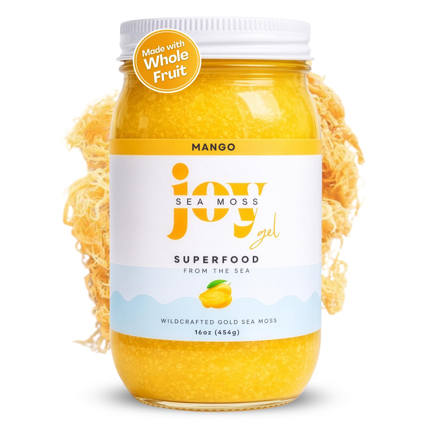 Joy Sea Moss Wildcrafted Irish Sea Moss Gel 16 oz | Made in USA | Gold Seamoss Superfood | Rich in Vitamins & Minerals | Real Fruit | Nutritional Supplement | Mango Joy Sea MossBuy Supplements Australia