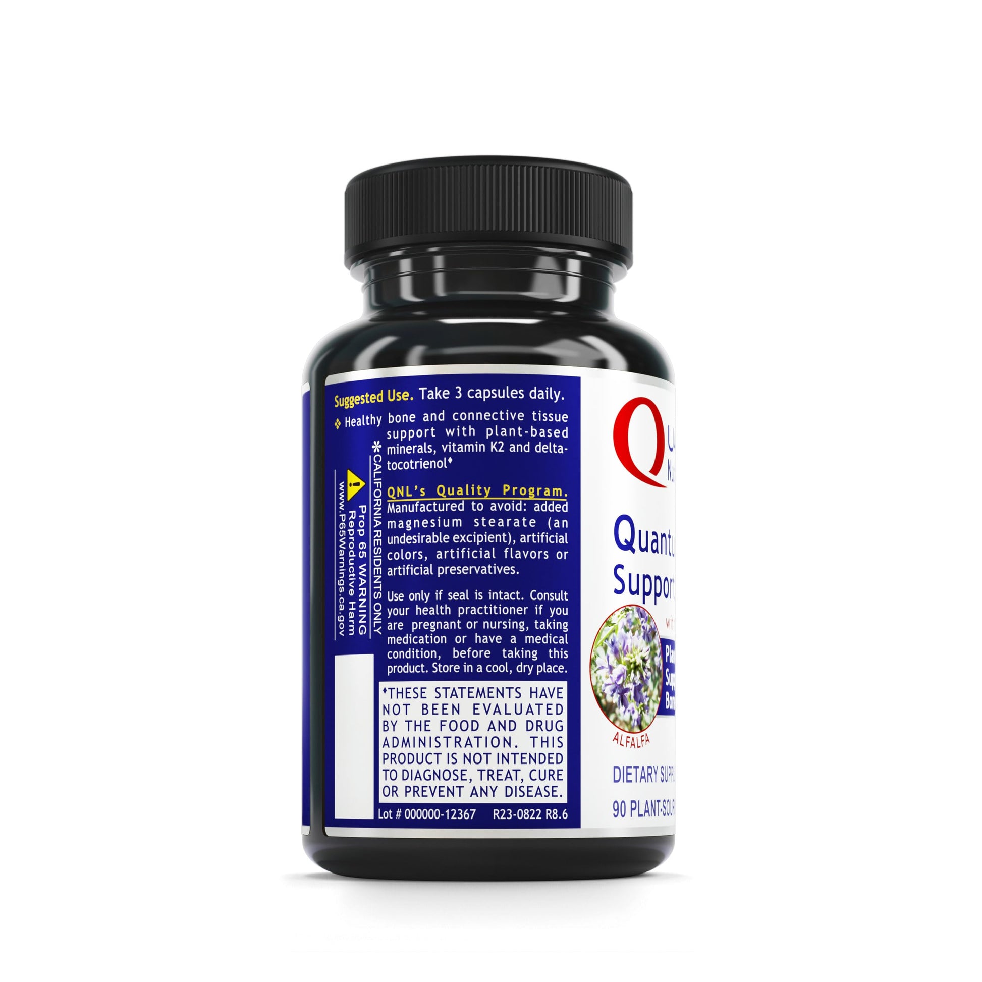 Quantum Nutrition Labs Quantum Bone Health - Bone Health Vitamins, Bone Strength Supplement for Women and Men, Organic Calcium Supplement with Fermented Vitamin K2, Bone Health Support - 90 Capsules Quantum NutritionBuy Supplements Australia